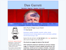 Tablet Screenshot of dangarrettmagic.com